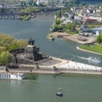 Koblenz mit Deutschem Eck an Rhein und Mosel