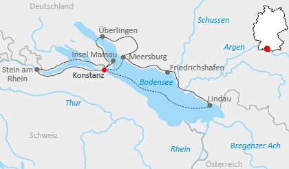 Karte Sternradtour Konstanz