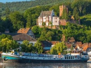 Mit der MS Allure auf dem Main vor Miltenberg