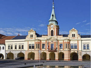 Rathaus von Melnik in Tchechien